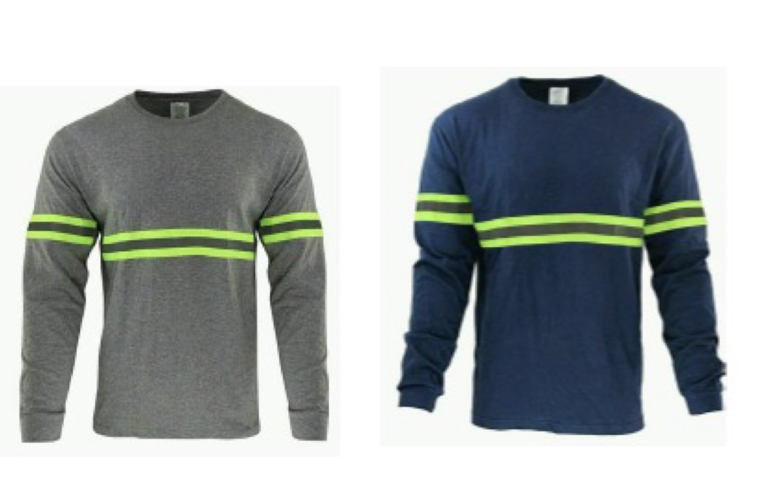 Camiseta manga larga con cinta reflectiva
