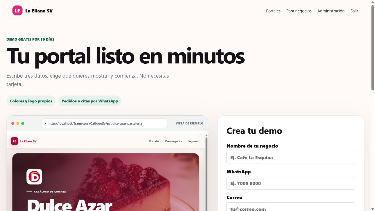 Formulario para crear un demo