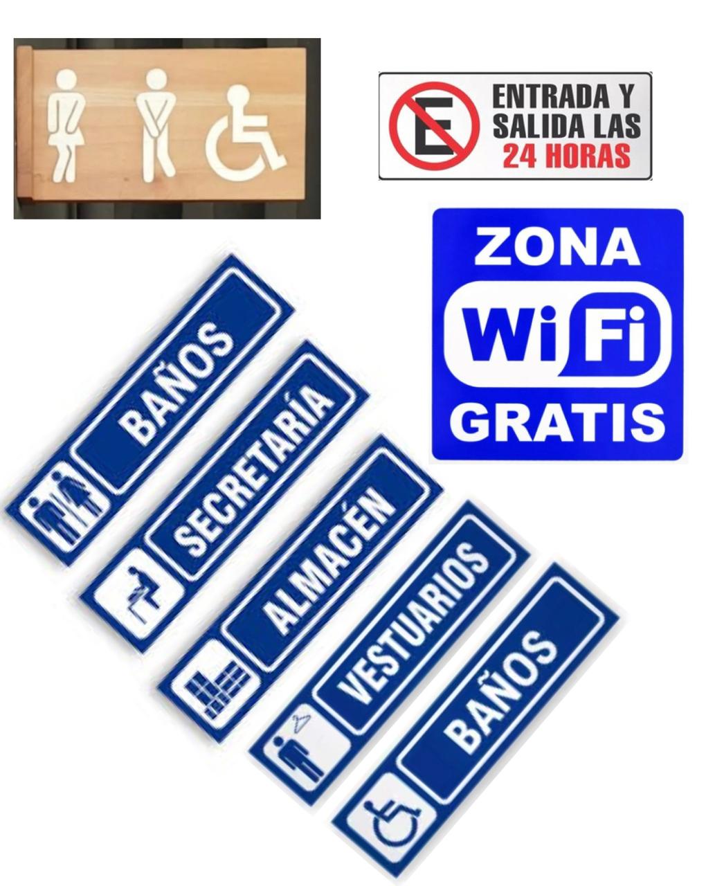 R??tulos en ??reas comunes