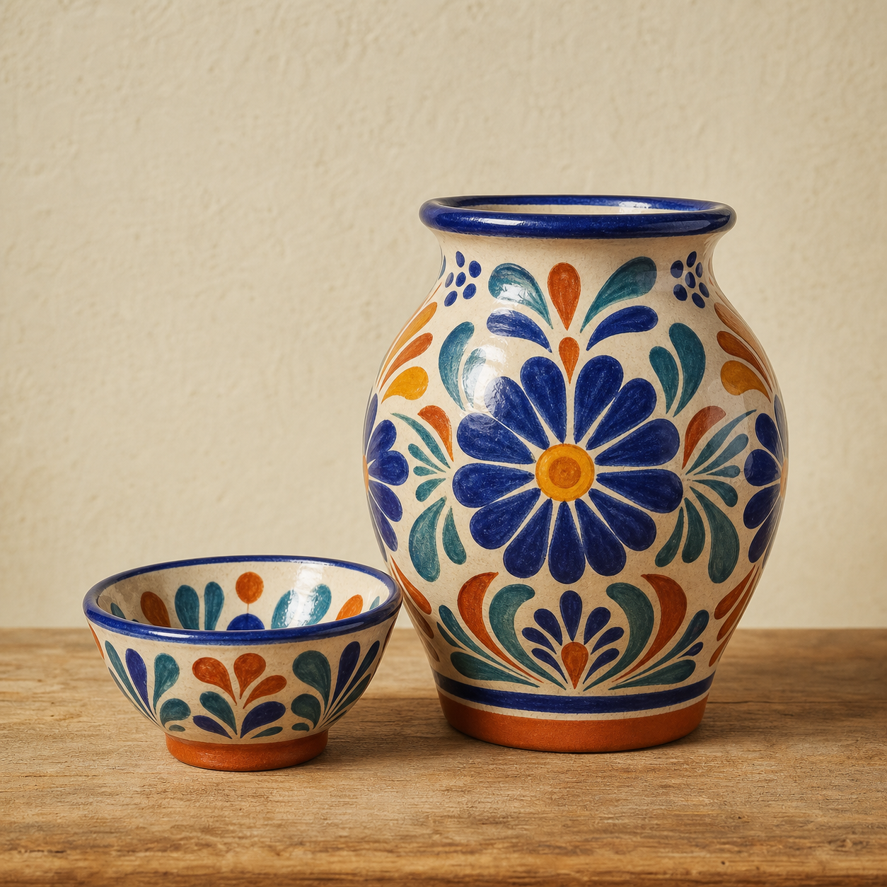 Jarrón Floral de Ilobasco