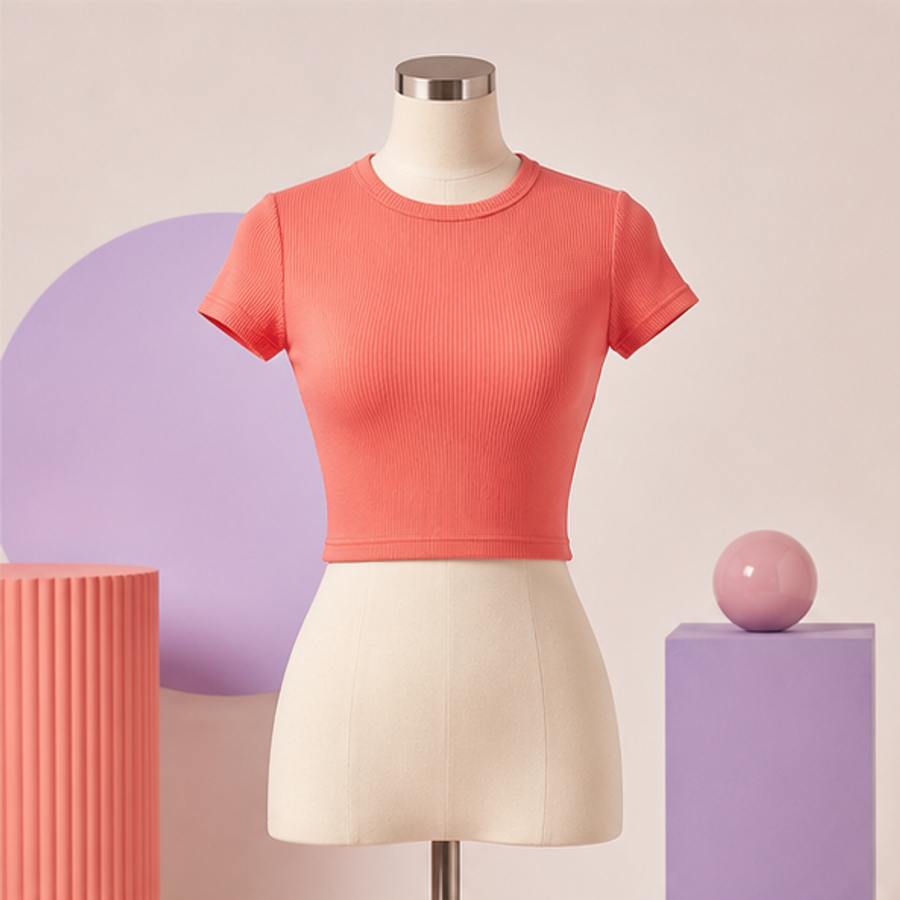 Baby Tee Coral