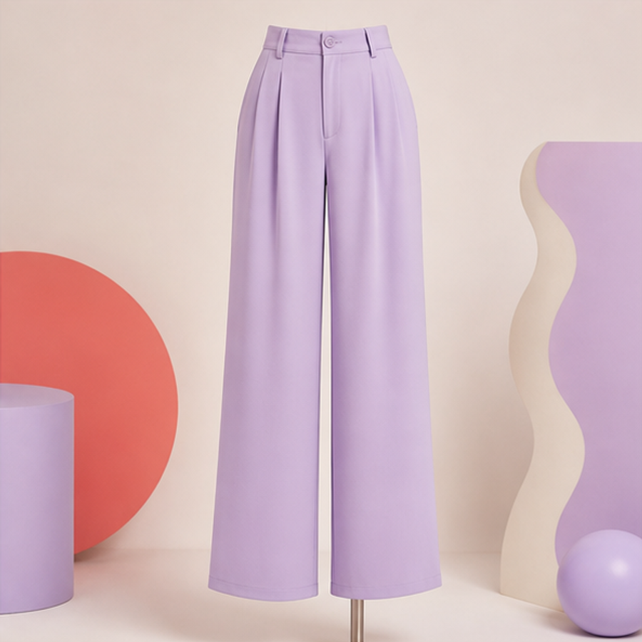 Pantalón Wide Leg Lila