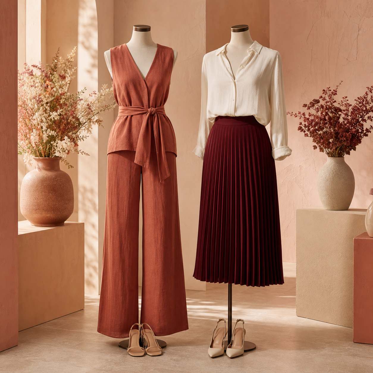 Conjunto Lino Terracota