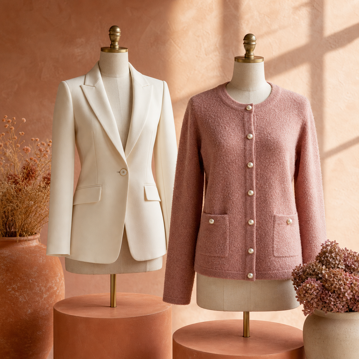 Blazer Estructurado Marfil