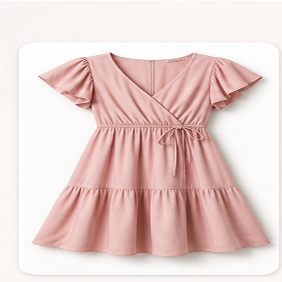Vestido rosa casual